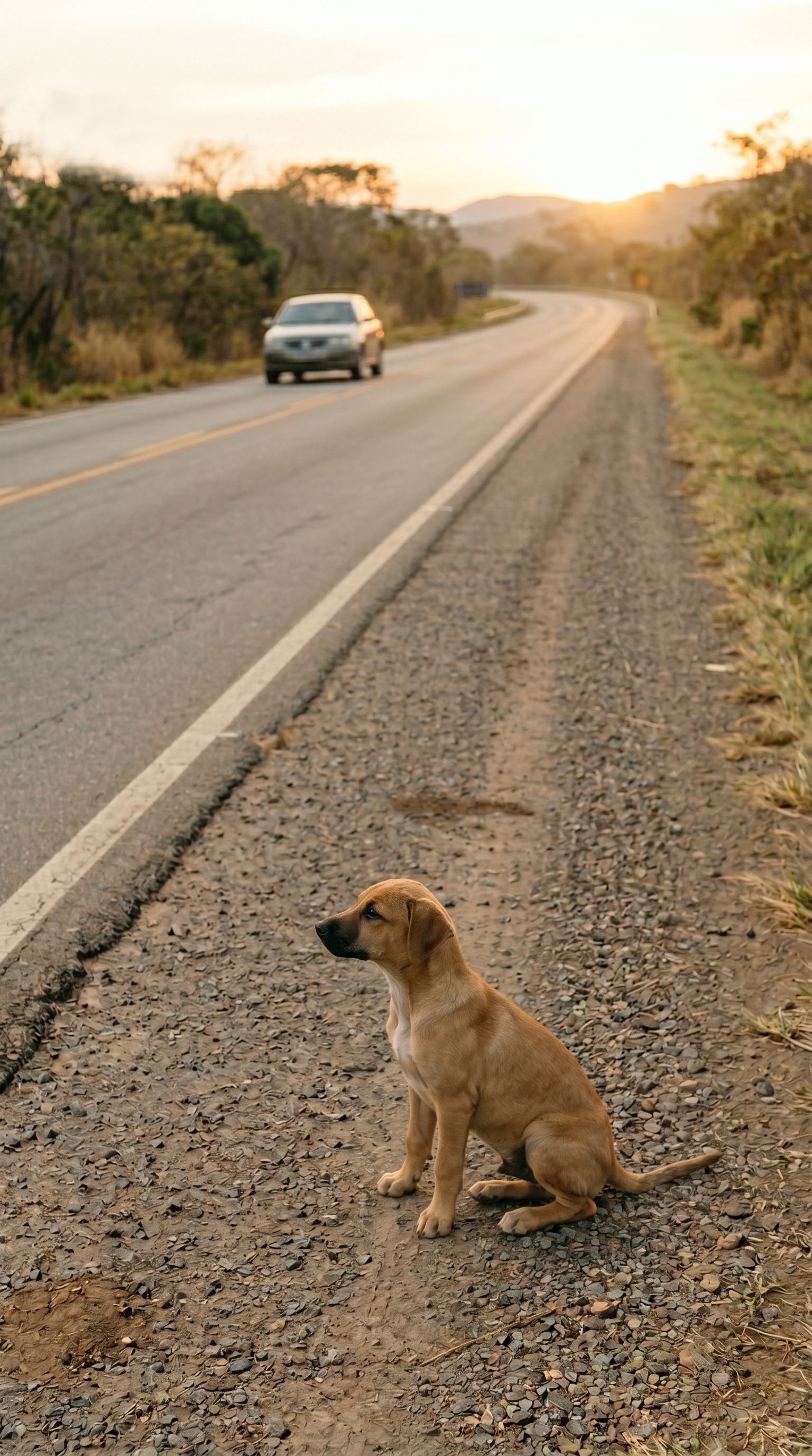 O Cachorro que Nunca Saiu da Estrada